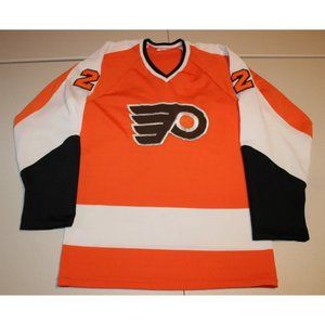 NHL Hockey Vintage Retro 70s 80s Philadelphia Flyers Sewn Jersey S / M Orange